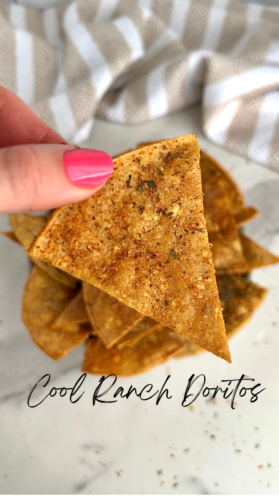 Homemade Cool Ranch Doritos