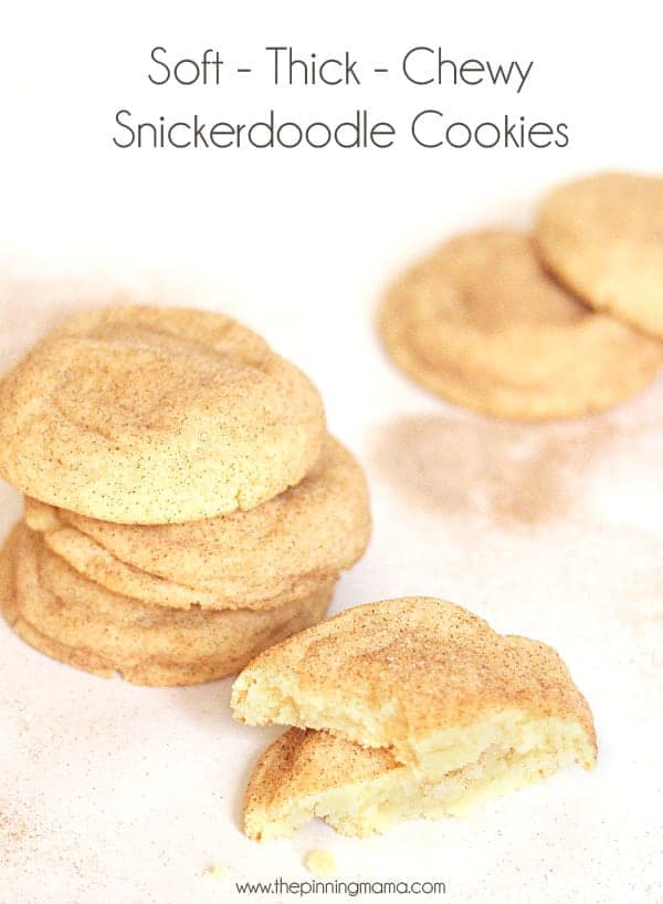 Soft & Chewy Snickerdoodle Cookies