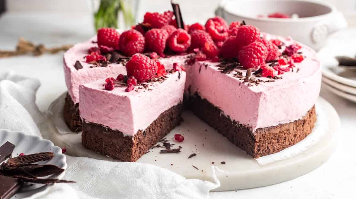 Chocolate Raspberry Mousse Cake Recipe