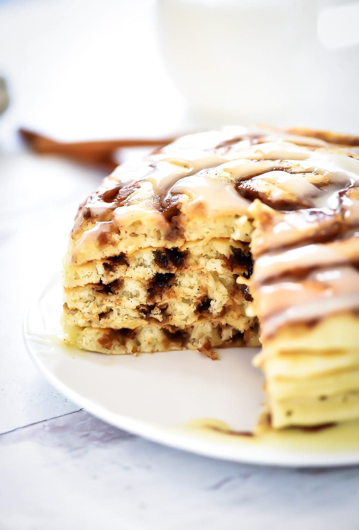 Cinnamon Roll Pancakes