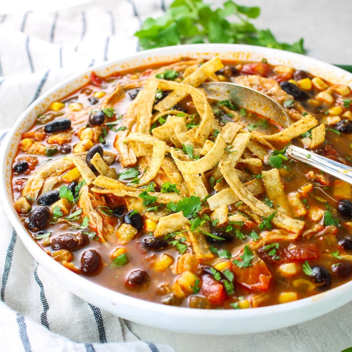 Easy Chicken Tortilla Soup Recipe