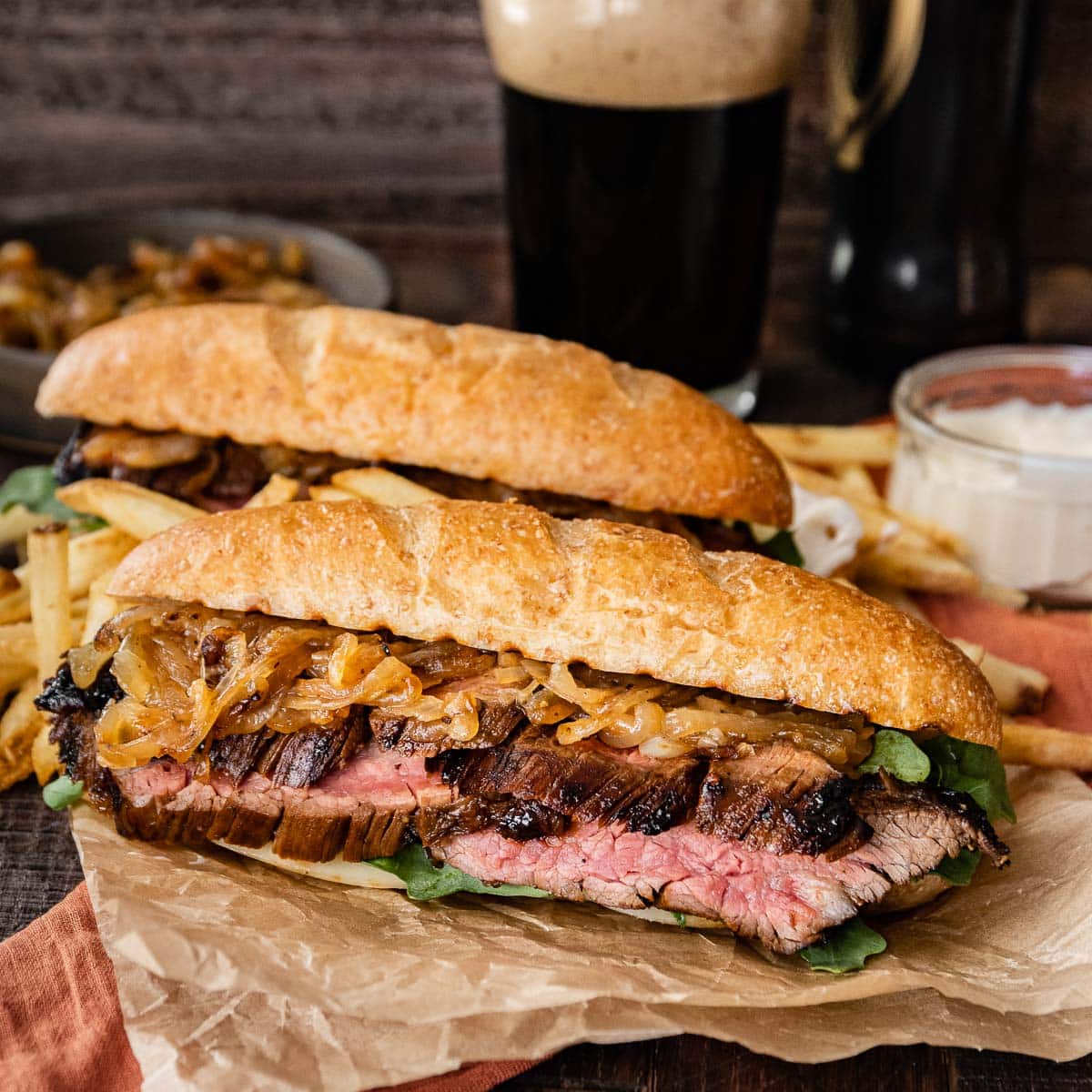 Steak Sandwich (with garlic aioli) Recipe