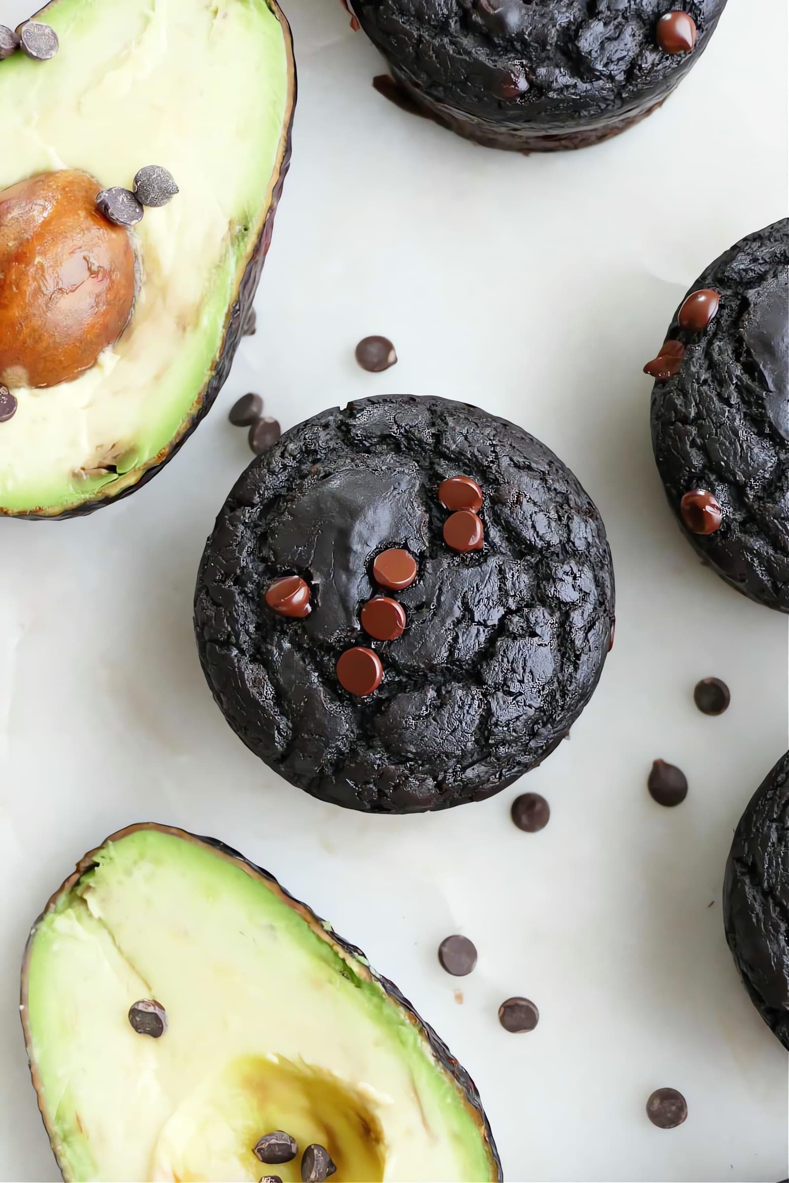 Chocolate Avocado Muffins