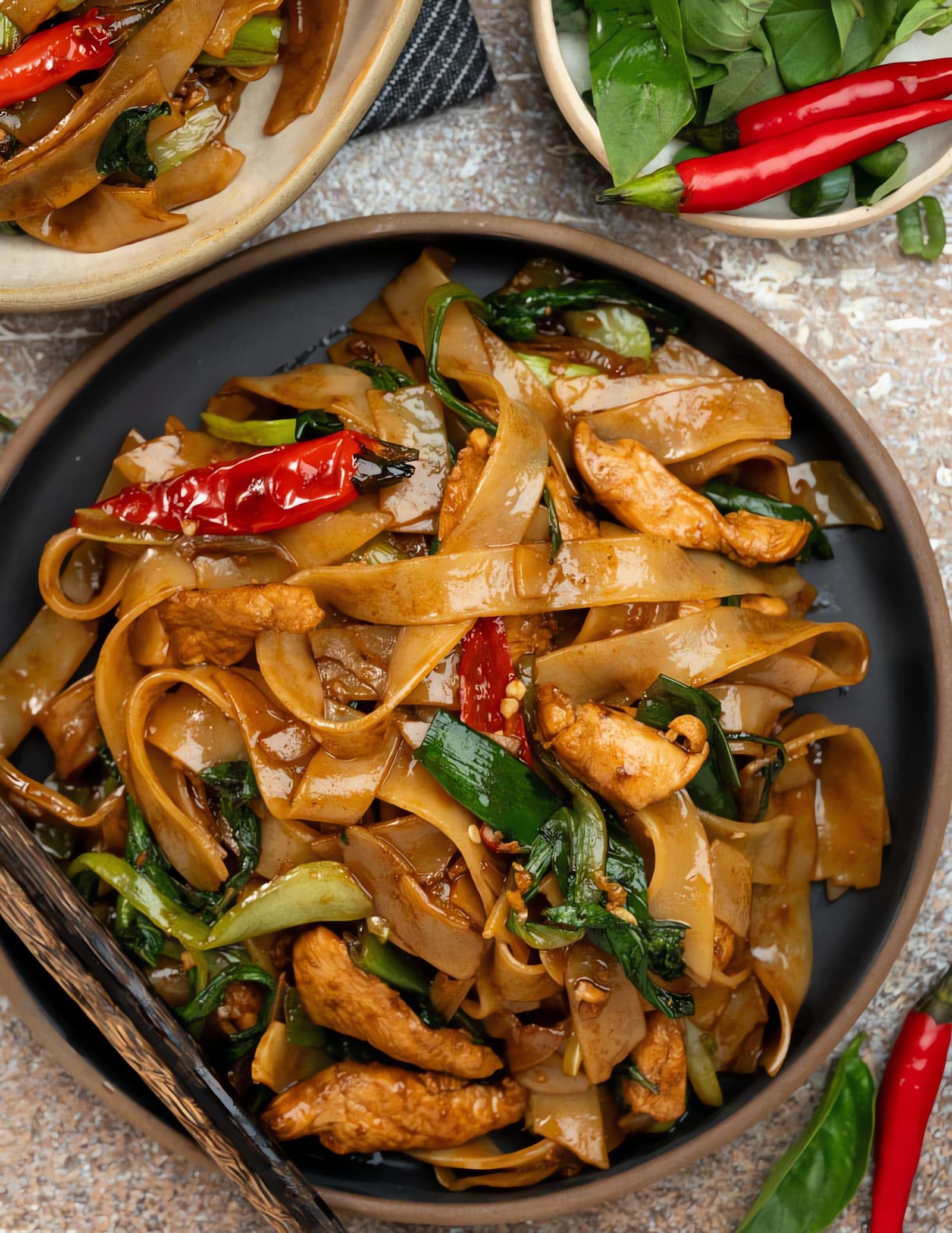Drunken noodles