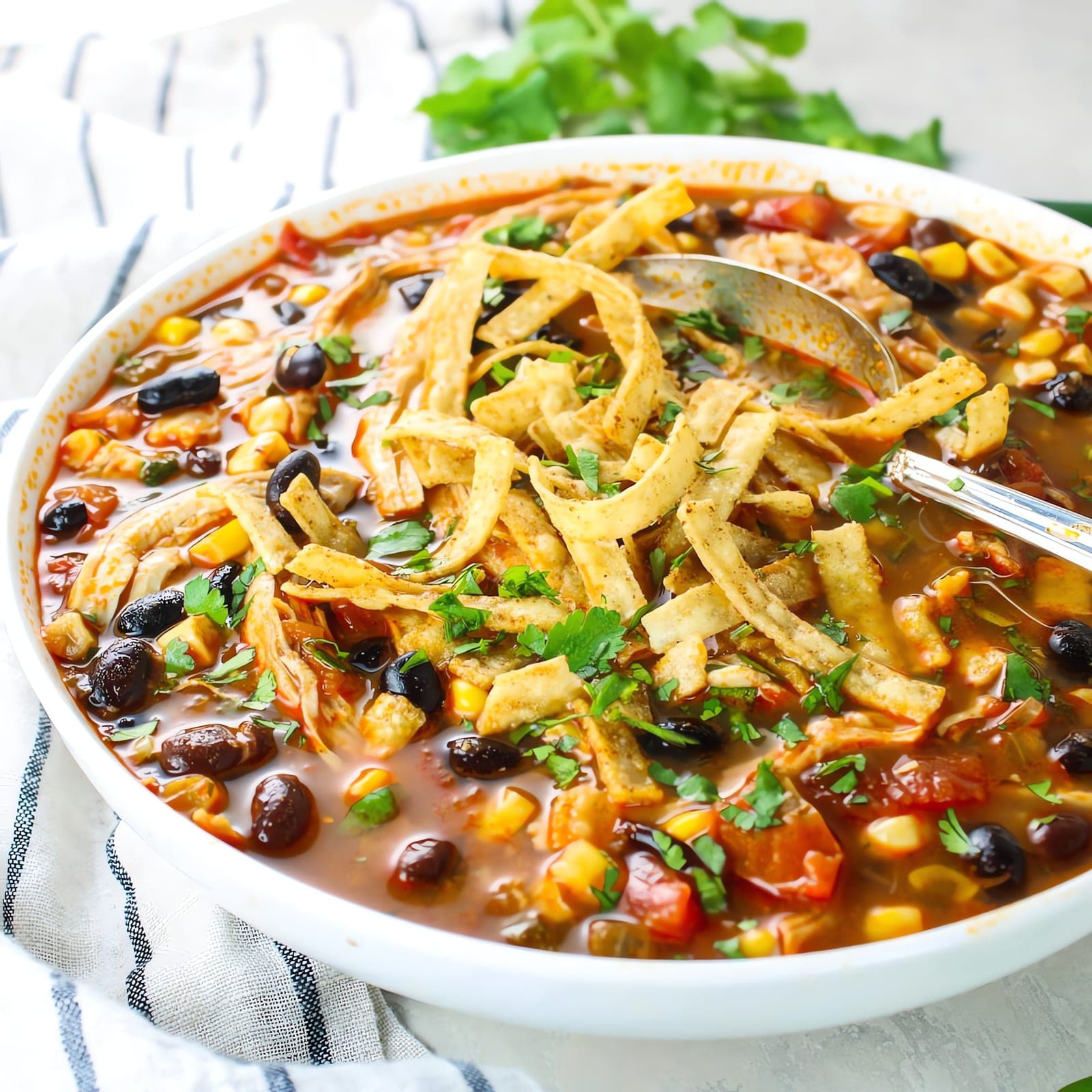 Easy Chicken Tortilla Soup Recipe