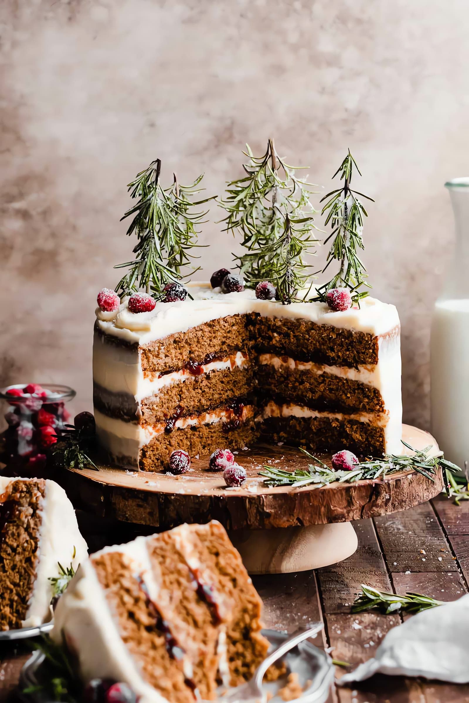 Gingerbread Cake with Mascarpone Cream Cheese Frosting