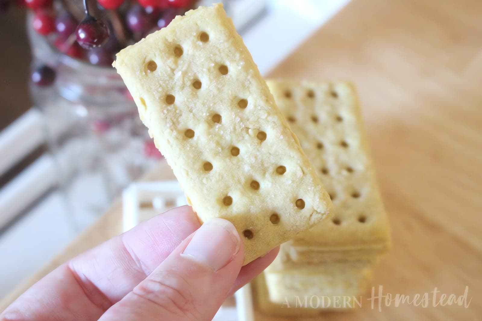 Homemade Einkorn Butter Crackers