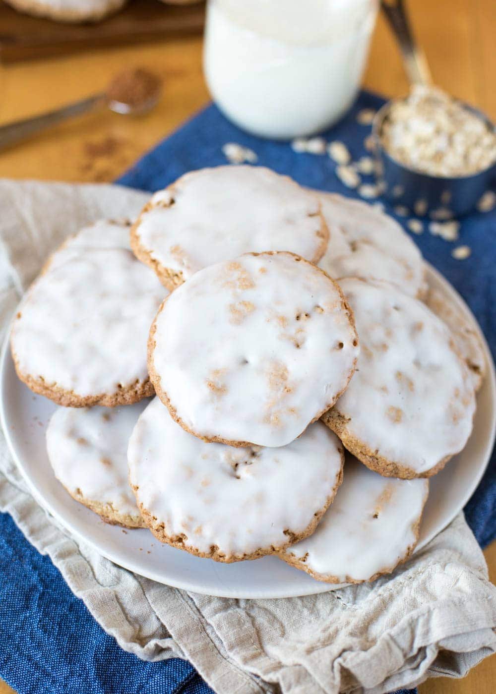 Iced Oatmeal Cookies Recipe