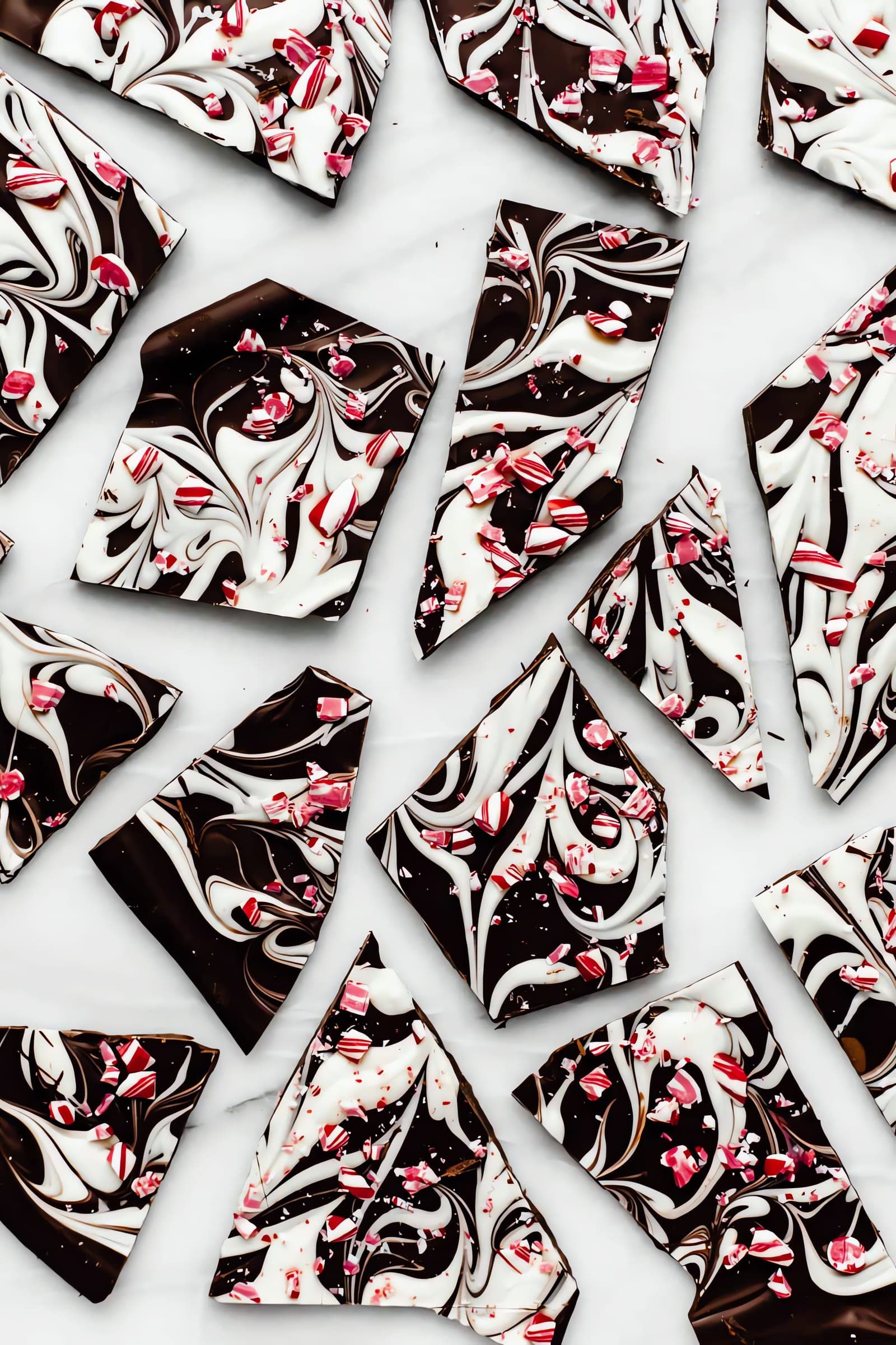 Marbled Peppermint Bark