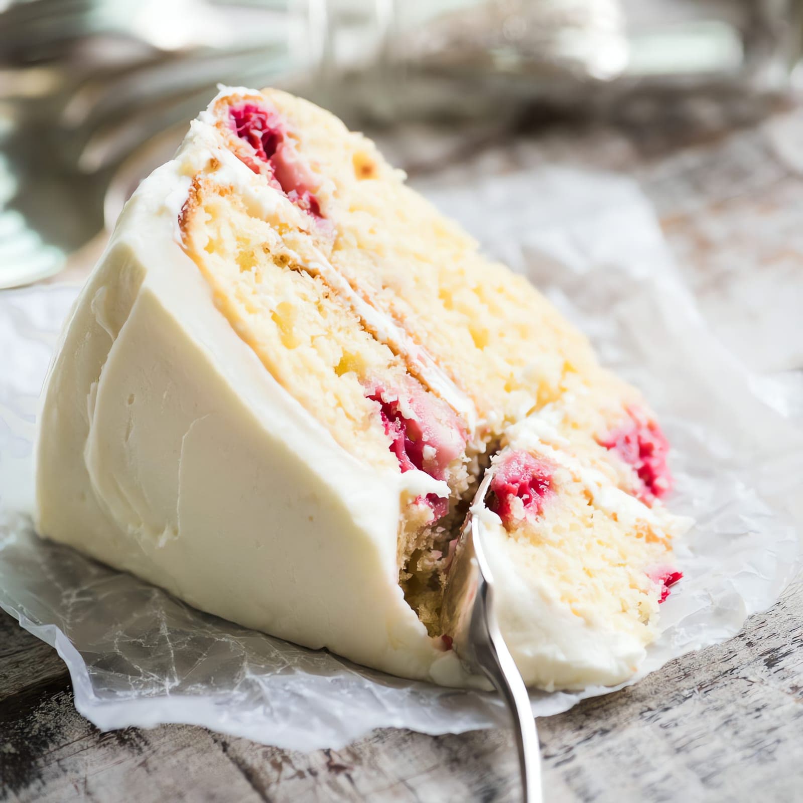 Raspberry Lemon Yogurt Cake